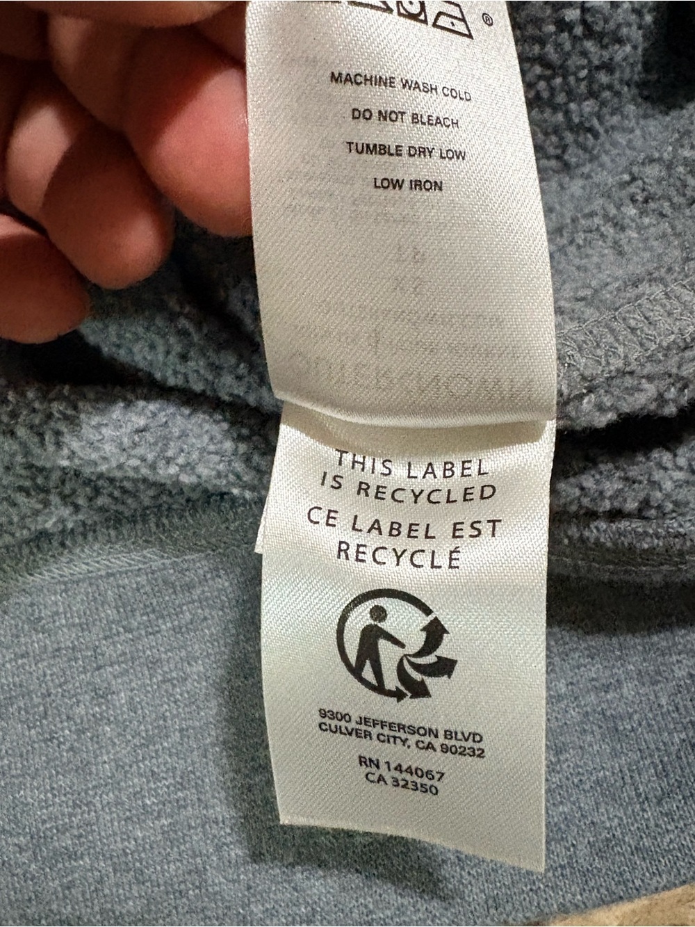 Outerknown Men's Heather Gray Crewneck Pullover - Picture 6 of 7